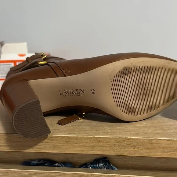 Brown Leather Ankle Boots - Picture 6 of 7